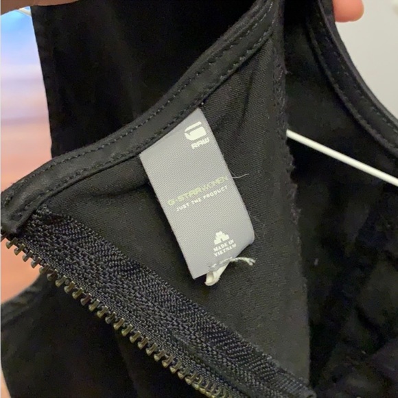 G-Star Women's Sleeveless black denim pendulum top, add edge to your denim S - Picture 6 of 7